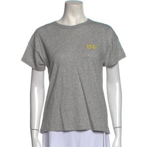 Rag & Bone Graphic embroidered grey T shirt